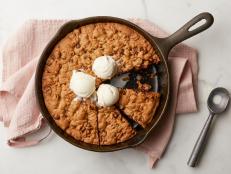 Chocolate Chocolate Chip Skillet Cookie